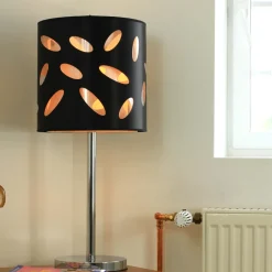 Rabalux Tischlampe groß 66,5 cm hoch Schwarz E27< Moderne Lampen|Tischlampen