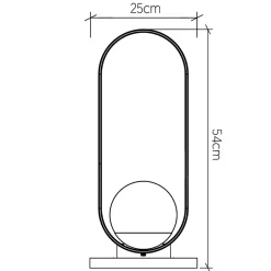 Wohnzimmerlampen|Schlafzimmer Lampen*Elstead Tischlampe Holz Furnier aus Teak Glas 54 cm hoch E27 Modern