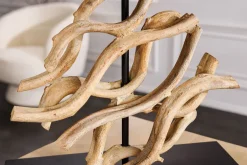 Invicta Interior Tischlampe Holz Stoff blendarm E27 H:57 cm Leselicht< Tischlampen|Schlafzimmer Lampen