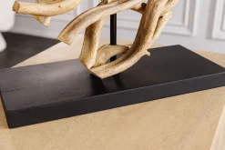 Invicta Interior Tischlampe Holz Stoff blendarm E27 H:57 cm Leselicht< Tischlampen|Schlafzimmer Lampen