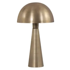 Steinhauer Tischlampe indirekt Metall in Bronze 42 cm E27 stylisch< Tischlampen|Schlafzimmer Lampen