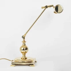 Schreibtischlampen|Metall Lampen*Giovanni Battista Tischlampe 24K Gold aus Messing Premium