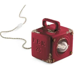 Wohnzimmerlampen|Keramiklampen*Ferroluce Tischlampe Keramik E27 B: 15,5 cm 20 cm hoch eckig