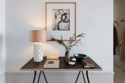 By Rydéns Tischlampe Keramik Stoff 54,5 cm hoch Beige E27 Floral< Wohnzimmerlampen|Schlafzimmer Lampen