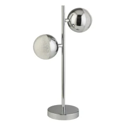 Glaslampen|Retro Lampen*Searchlight Tischlampe LED Chrom 4000 K 1345 lm 45 cm Metall Retro