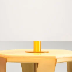 Vintage Lampen|Stofflampen*Elstead Tischlampe Messing gebürstet Weiß E27 87 cm hoch Metall Stoff