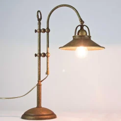 Giovanni Battista Tischlampe Messing in Antik Bronze< Tischlampen|Schlafzimmer Lampen