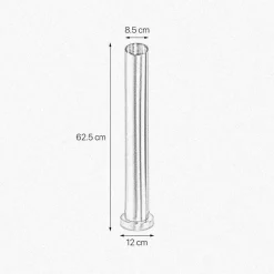 Giovanni Battista Tischlampe Messing massiv 62,5 cm hoch Ø 8,5 cm schmal E27< Tischlampen|Lampen Aus Aller Welt