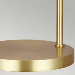 Tischlampen|Bürolampen*Elstead Tischlampe Metall 63,5 cm in Messing Weiß E27 Retro