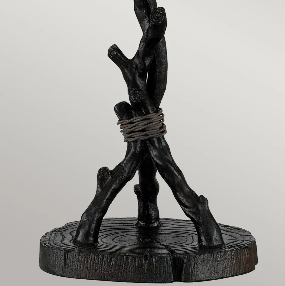 Wohnzimmerlampen|Rustikale Lampen*Elstead Tischlampe Metall Glas 62,9 cm Tiffany Stil 2x E27 Handarbeit