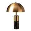 Metall Lampen|Retro Lampen*Invicta Interior Tischlampe Metall Schwarz Gold Leselicht E27 52 cm hoch