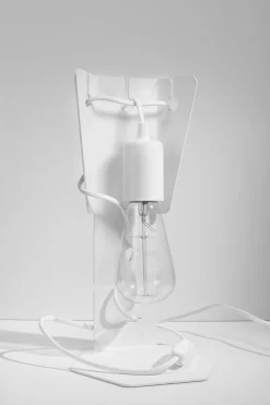 Moderne Lampen|Wohnzimmerlampen*Sollux Tischlampe Metall Weiß 31 cm klein Modern dekorativ E27