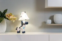 Kinderzimmerlampen|Kinderlampen*Happy Lamps Tischlampe Pferd Weiß Rosa Blau 47cm Kinder Erwachsene