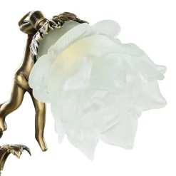 Giovanni Battista Tischlampe Putti aus Echt-Messing Antik Premium< Wohnzimmerlampen|Glaslampen