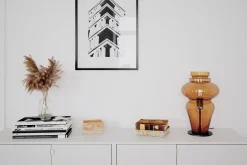 Wohnzimmerlampen|Metall Lampen*By Rydéns Tischlampe Rauchglas Metall 40,6 cm hoch E27 Vintage Design