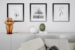 Wohnzimmerlampen|Metall Lampen*By Rydéns Tischlampe Rauchglas Metall 40,6 cm hoch E27 Vintage Design