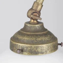 Giovanni Battista Tischlampe Schreibtisch aus Messing Glas 49 cm E14 in Antik< Tischlampen|Bürolampen