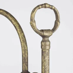 Giovanni Battista Tischlampe Schreibtisch aus Messing Glas 49 cm E14 in Antik< Tischlampen|Bürolampen