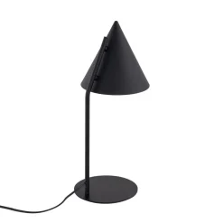 Tischlampen|Bürolampen*TK Lighting Tischlampe Schwarz 49 cm hoch Metall E27 Retro CODY