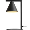 Tischlampen|Schlafzimmer Lampen*ALDEX Tischlampe Schwarz E14 40 cm hoch Metall Kegelschirm