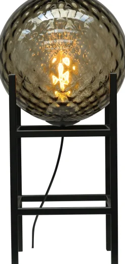 Masterlight Tischlampe Schwarz Glas Metall 57 cm E27 dekorativ< Tischlampen|Kugellampen