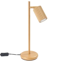 Sollux Tischlampe schwenkbar 43 cm hoch Aluminium in Gold GU10< Bürolampen|Schlafzimmer Lampen