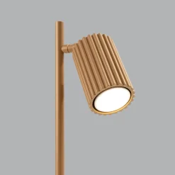 Sollux Tischlampe schwenkbar 43 cm hoch Aluminium in Gold GU10< Bürolampen|Schlafzimmer Lampen