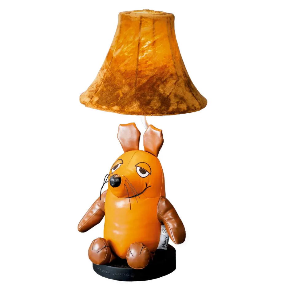 Wohnzimmerlampen|Kinderzimmerlampen*Happy Lamps Tischlampe Sendung mit der Maus 52 cm vegan Kunstleder LED