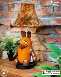 Wohnzimmerlampen|Kinderzimmerlampen*Happy Lamps Tischlampe Sendung mit der Maus 52 cm vegan Kunstleder LED