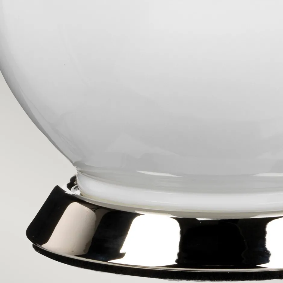 Tischlampen|Schlafzimmer Lampen*Elstead Tischlampe Stoff Keramik 64 cm E27 Weiß Petrol Retro