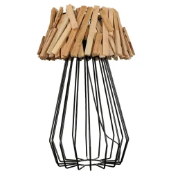 Holzlampen|Lampen Treibholz*Suna Living Tischlampe Treibholz Metall 58 cm E27 Handarbeit