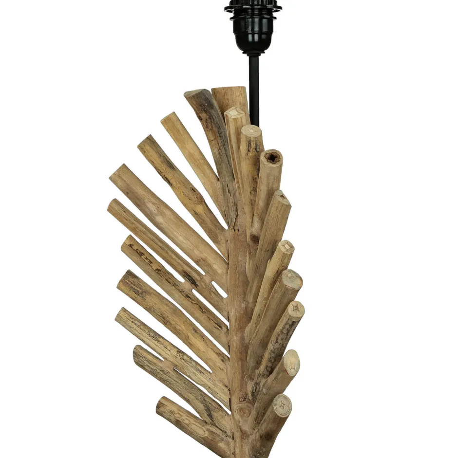 Suna Living Tischlampe Treibholz Stoff 69 cm Nachttisch Wohnzimmer< Holzlampen|Lampen Treibholz