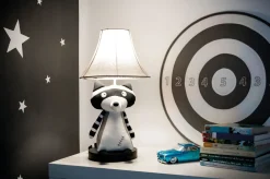 Kinderzimmerlampen|Kinderlampen*Happy Lamps Tischlampe Waschbär 47 cm Kinderzimmer Wohnzimmer