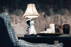 Kinderzimmerlampen|Kinderlampen*Happy Lamps Tischlampe Waschbär 47 cm Kinderzimmer Wohnzimmer