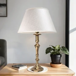 Giovanni Battista Tischleuchte Abat Weiß< Tischlampen|Schlafzimmer Lampen