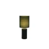 Searchlight Tischleuchte blendarm Stoff Keramik E14 51 cm Olivgrün< Schlafzimmer Lampen|Stofflampen
