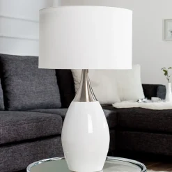 Invicta Interior Tischleuchte Ø30cm Klassisch elegant< Designerlampen|Schlafzimmer Lampen