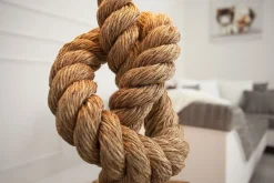 Tischlampen|Schlafzimmer Lampen*Invicta Interior Tischleuchte 85cm Modern kunstvoll maritim echtes Tau