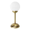 Tischlampen|Badezimmer Lampe*Giovanni Battista Tischleuchte Glas Messing H: 31 cm Kugelschirm E14 klein