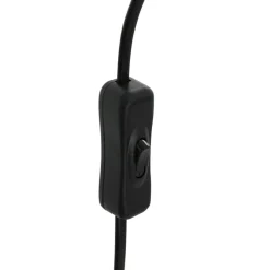 Steinhauer Tischleuchte Glasschirm in Rauchgrau E27 28 cm stilvoll< Glaslampen|Metall Lampen