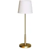 By Rydéns Tischleuchte Gold Weiß 68,5 cm E27 Metall Stoff Modern< Wohnzimmerlampen|Schlafzimmer Lampen