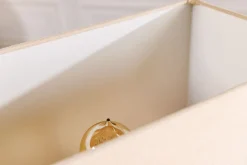 Tischlampen|Schlafzimmer Lampen*Invicta Interior Tischleuchte Holz Stoff Kautschuk 57 cm E27 blendarm