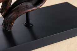 Tischlampen|Schlafzimmer Lampen*Invicta Interior Tischleuchte Holz Stoff Kautschuk 57 cm E27 blendarm