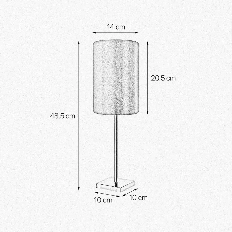 Tischlampen|Schlafzimmer Lampen*Giovanni Battista Tischleuchte in Bronze hell Braun E27 48,5 cm Messing Stoff
