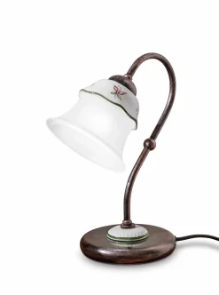 Wohnzimmerlampen|Keramiklampen*Ferroluce Tischleuchte Keramik Metall E14 15 cm breit 28,5 cm