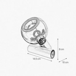 Tischlampen|Lampen Aus Aller Welt*Giovanni Battista Tischleuchte klein H: 8 cm Echt-Messing E27 in Bronze hell