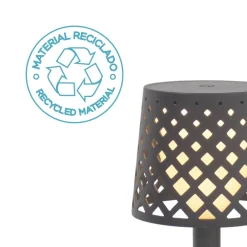 Metall Lampen|Led Außenleuchten*Newgarden Tischleuchte LED Touch IP44 31cm Anthrazit 3000K tragbar