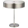 Tischlampen|Schlafzimmer Lampen*Jupiter Tischleuchte LORSAN in Silber Ø35cm H:47cm Lampe