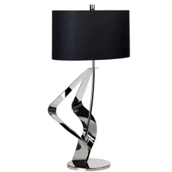 Tischlampen|Schlafzimmer Lampen*Elstead Tischleuchte MARA Braun Nickel H:78cm Bodenlampe