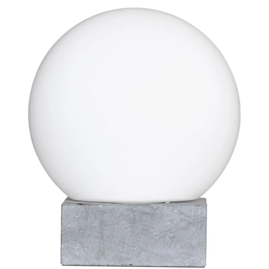 By Rydéns Tischleuchte Marmor Glas H: 35,5 cm Kugelschirm E27< Wohnzimmerlampen|Metall Lampen